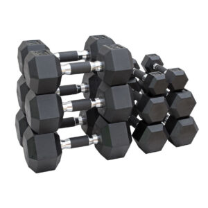Set de mancuernas hexagonales dumbbell con mango ahulado