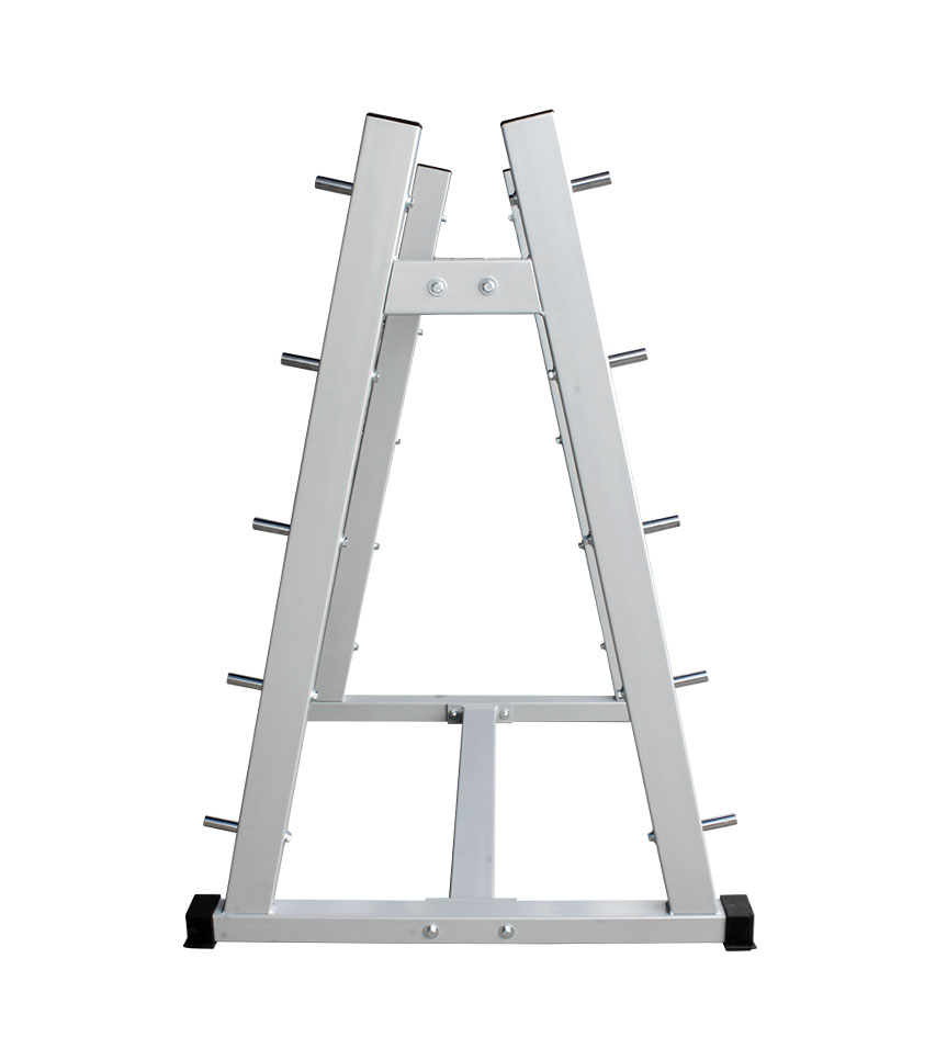 Rack para barras de peso integrado