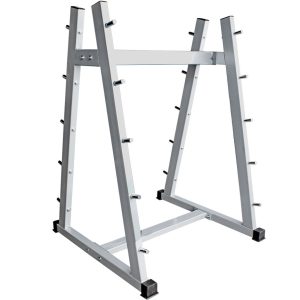 Rack para barras de peso integrado